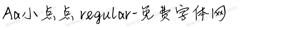 Aa小点点 regular字体转换